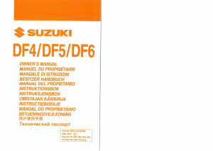 Brugsanvisning Suzuki DF4 Påhængsmotor