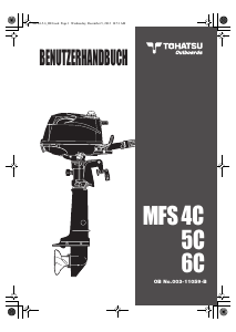Bedienungsanleitung Tohatsu MFS6C Aussenborder