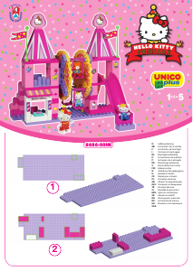 Bedienungsanleitung Unico set 8686 Hello Kitty Freizeitpark