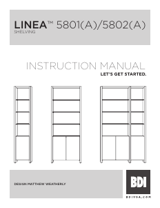 Manual BDI Linea 5801 Bookcase