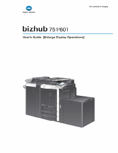 Handleiding Konica-Minolta Bizhub 601 Multifunctional printer