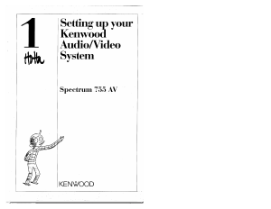 Manual Kenwood Spectrum 755 AV Stereo-set