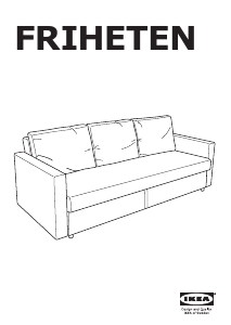 Manual de uso IKEA FRIHETEN (3 seat) Sofá cama
