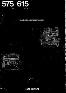 Handleiding DAF DT 615 M Scheepsmotor