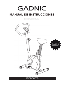 Manual de uso Gadnic BIC00018 Bicicleta estática