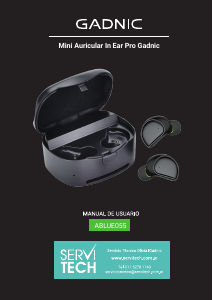 Manual de uso Gadnic ABLUE055 Auriculares