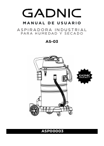 Manual de uso Gadnic ASP00003 Aspirador