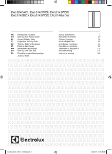 Mode d’emploi Electrolux EAL6143WOX Réfrigérateur combiné