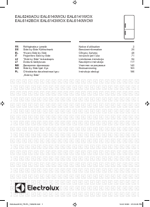 Mode d’emploi Electrolux EAL6240AOU Réfrigérateur combiné