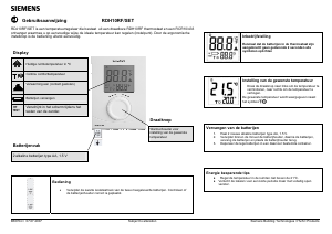 Handleiding Siemens RDH10RF Thermostaat