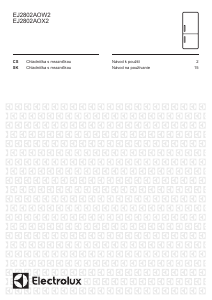 Manuál Electrolux EJ2802AOX2 Lednice s mrazákem