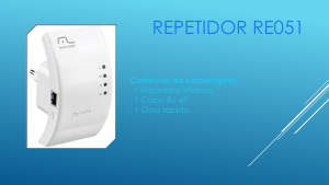 Manual Multilaser RE051 Repetidor