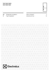 Mode d’emploi Electrolux EN13601MX Réfrigérateur combiné