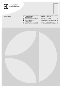 Rokasgrāmata Electrolux EN3240AOW Ledusskapis ar saldētavu