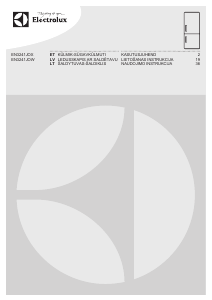 Rokasgrāmata Electrolux EN3241JOW Ledusskapis ar saldētavu