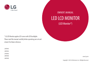 Handleiding LG 24MP400-B LED monitor