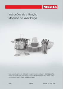 Manual Miele G 4780 SCVi Máquina de lavar louça