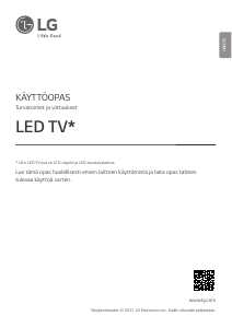 Käyttöohje LG 75NANO926PB LED-televisio