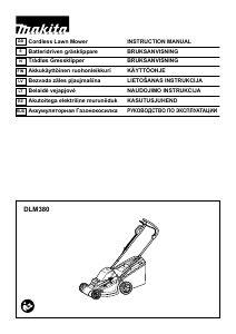 Vadovas Makita DLM380Z Vejapjovė