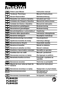 Manual de uso Makita PLM4628N Cortacésped