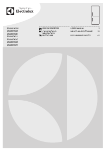 Kullanım kılavuzu Electrolux EN3487AOH Donduruculu buzdolabı