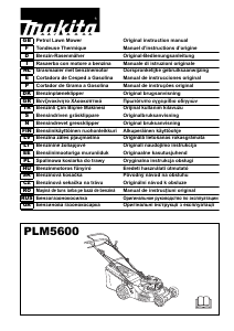 Посібник Makita PLM5600N Газонокосарка