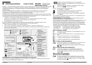 Handleiding Siemens REV22RF Thermostaat