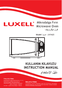 Kullanım kılavuzu Luxell LX-9420 Mikrodalga