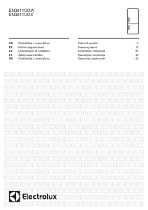 Rokasgrāmata Electrolux EN3611OOX Ledusskapis ar saldētavu