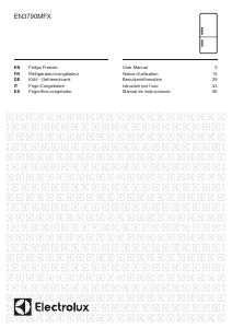 Mode d’emploi Electrolux EN3790MFX Réfrigérateur combiné