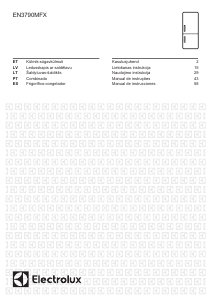 Rokasgrāmata Electrolux EN3790MFX Ledusskapis ar saldētavu
