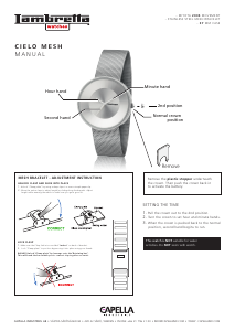 Handleiding Lambretta Cielo Mesh Horloge