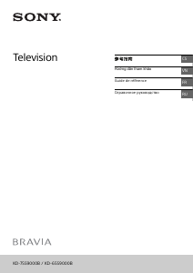 Hướng dẫn sử dụng Sony Bravia KD-65S9000B Ti vi LCD