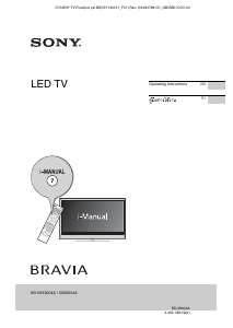 Handleiding Sony Bravia KD-55X9004A LCD televisie