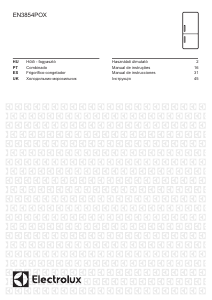 Посібник Electrolux EN3854POX Холодильник із морозильною камерою