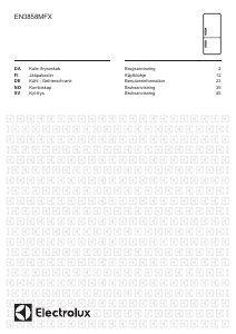 Käyttöohje Electrolux EN3858MFX Jääkaappipakastin