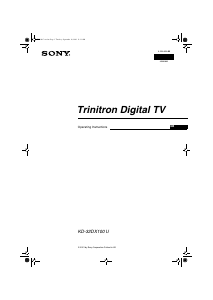 Handleiding Sony KD-32DX100U Televisie