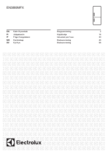 Käyttöohje Electrolux EN3889MFX Jääkaappipakastin