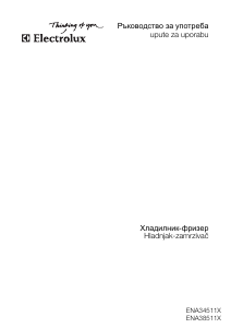 Наръчник Electrolux ENA34511X Хладилник-фризер