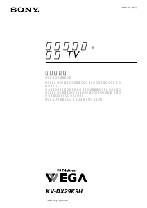사용 설명서 소니 KV-DX29K9H 텔레비전