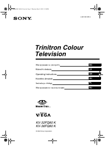 Наръчник Sony KV-36FQ80K Телевизия