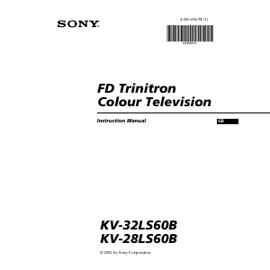 Handleiding Sony KV-28LS60B Televisie
