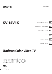 Használati útmutató Sony KV-14V1K Televízió
