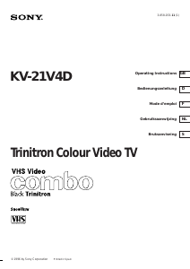 Handleiding Sony KV-21V4D Televisie