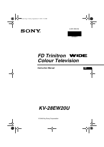Handleiding Sony KV-28EW20U Televisie