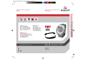 Mode d’emploi Sigma PC 9 Woman Montre sport