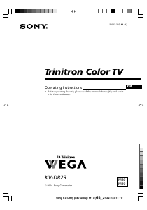 Handleiding Sony KV-DR29M80 Televisie