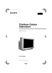 Handleiding Sony KV-EH36M31 Televisie