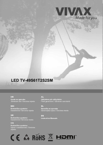 Priročnik Vivax TV-49S61T2S2SM LED-televizor