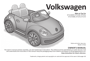 Manual Volkswagen KT1134I Kids Car